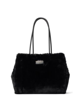 large fur bag