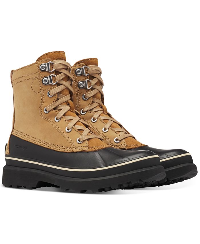 sorel men's caribou storm waterproof insulated mid winter boots