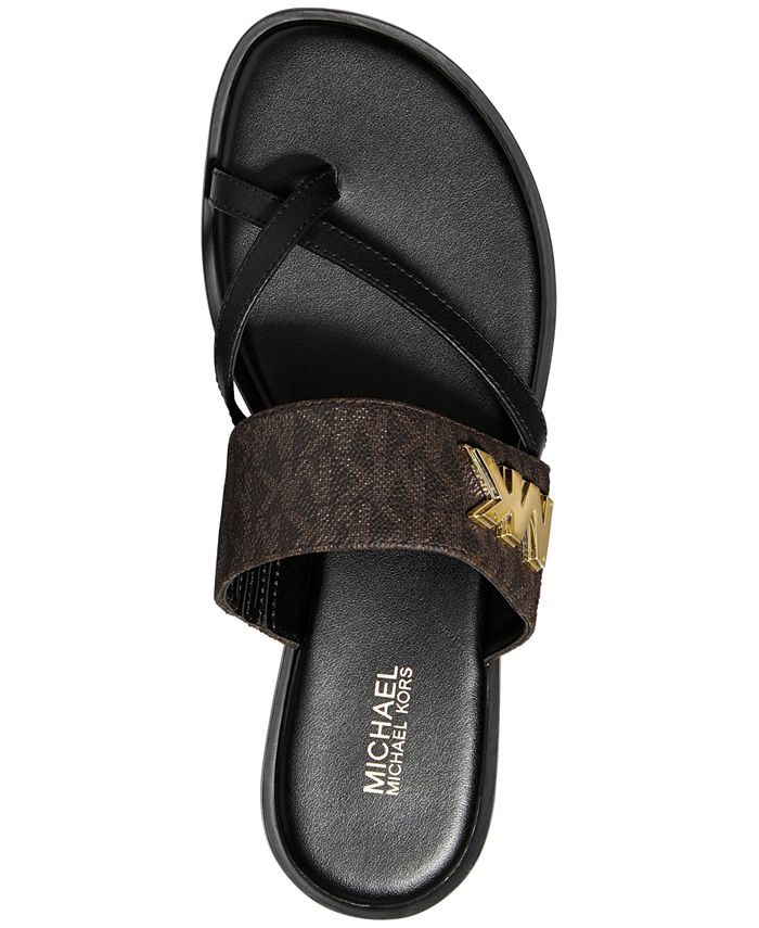 Michael Kors Sidney Flat Sandals & Reviews - Sandals - Shoes - Macy's