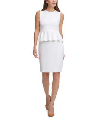 peplum sheath dress