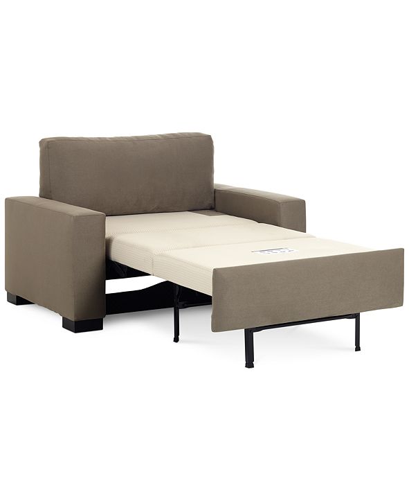 Furniture Alaina 56" Fabric Sofa Bed Twin Sleeper, Created for Macy's