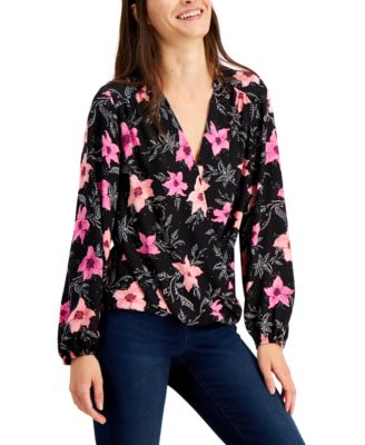 macy's surplice top