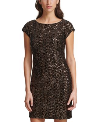 eliza j velvet sheath dress