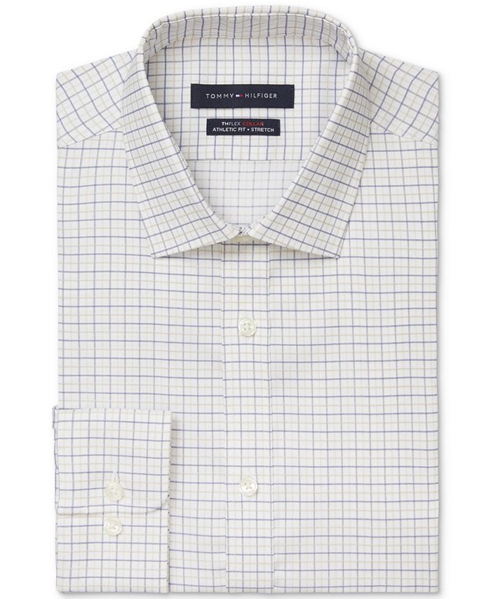 Tommy Hilfiger Men's Flex Collar with Cooling Fabric Athletic Fit Non