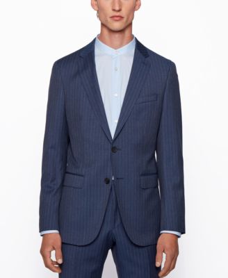 Novan6/Ben2 Pinstripe Slim-Fit Suit 