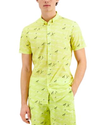 armani exchange button up