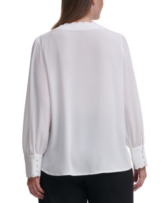 macy's calvin klein plus size tops