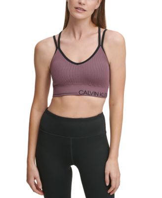 macy's calvin klein sports bra