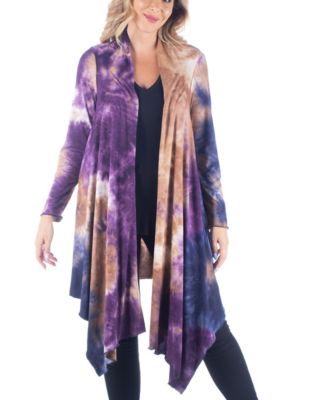 plus size tie dye cardigan