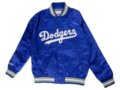 mitchell and ness dodgers satin jacket