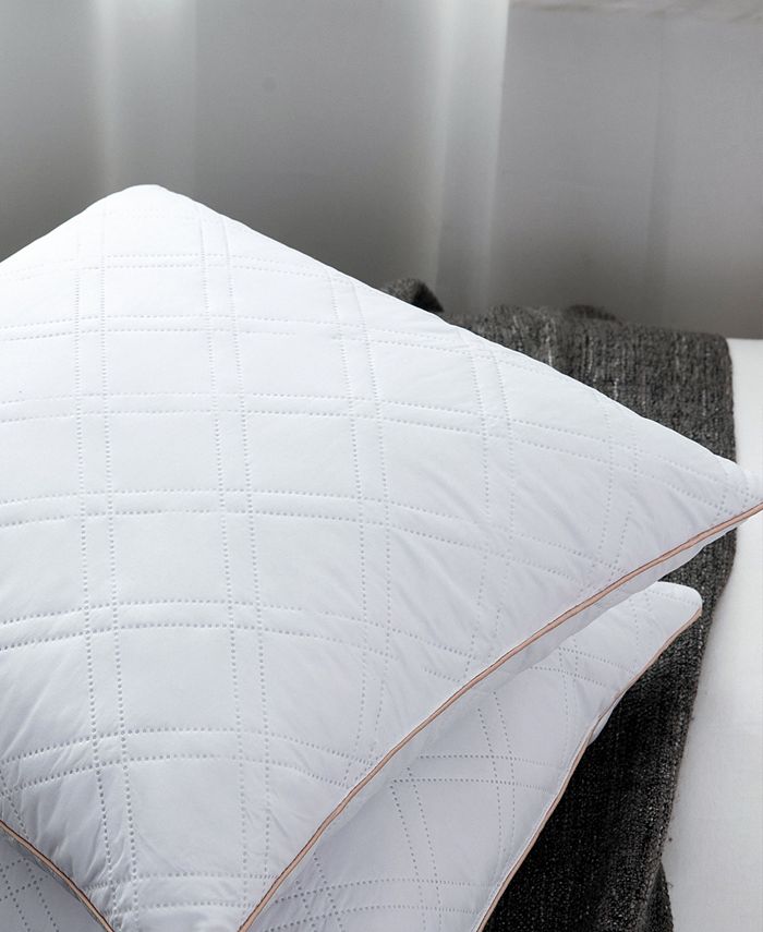 UNIKOME 18" x 18" Square Down Feather Bed Pillow Inserts, 2 Pack