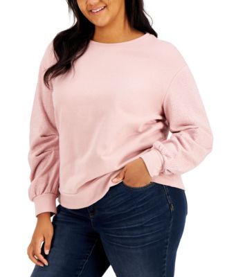 plus size sequin sweatshirt