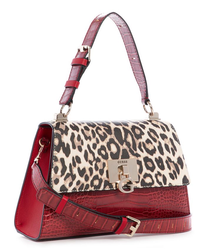 GUESS Stephi Top Handle Flap Crossbody & Reviews Handbags