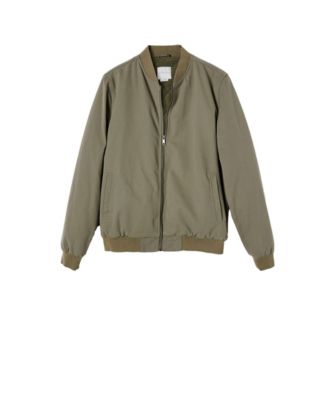 canvas down bomber jacket