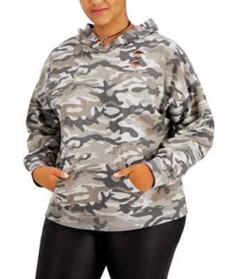 plus size distressed sweatshirt