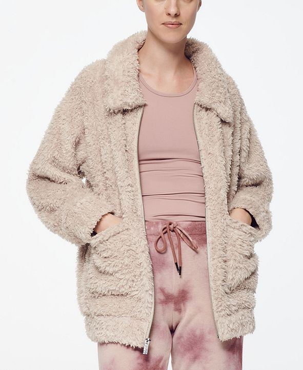 Marc New York Women's Ultra Soft Faux Fur Patch Pocket Jacket & Reviews ...