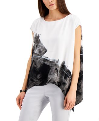 macy's asymmetrical tops