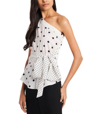 macys polka dot blouse