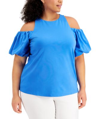 macy's inc plus size tops