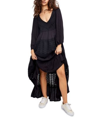 free people black maxi