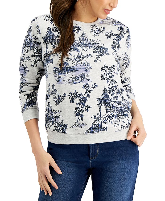 macys karen scott petite sweatshirts