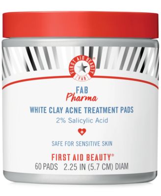 fab pharma white clay acne