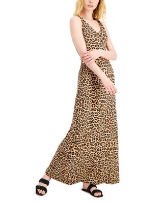 macy's leopard print dress