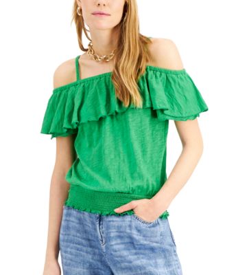 macys off the shoulder top