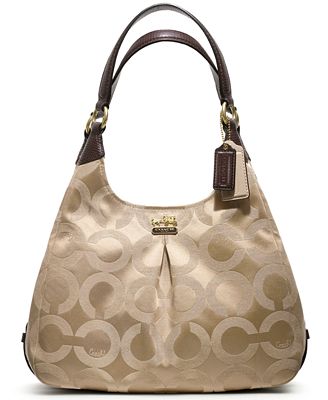 COACH MADISON MAGGIE SHOULDER BAG IN OP ART SATEEN FABRIC - COACH ...