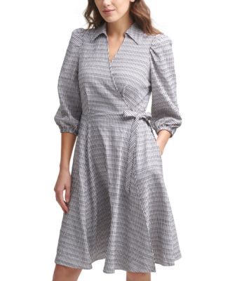 Купить Calvin Klein Striped A-Line Wrap 