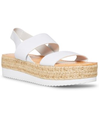madden girl white platform sandals