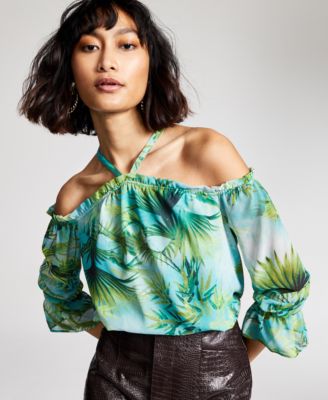 macys ruffle top