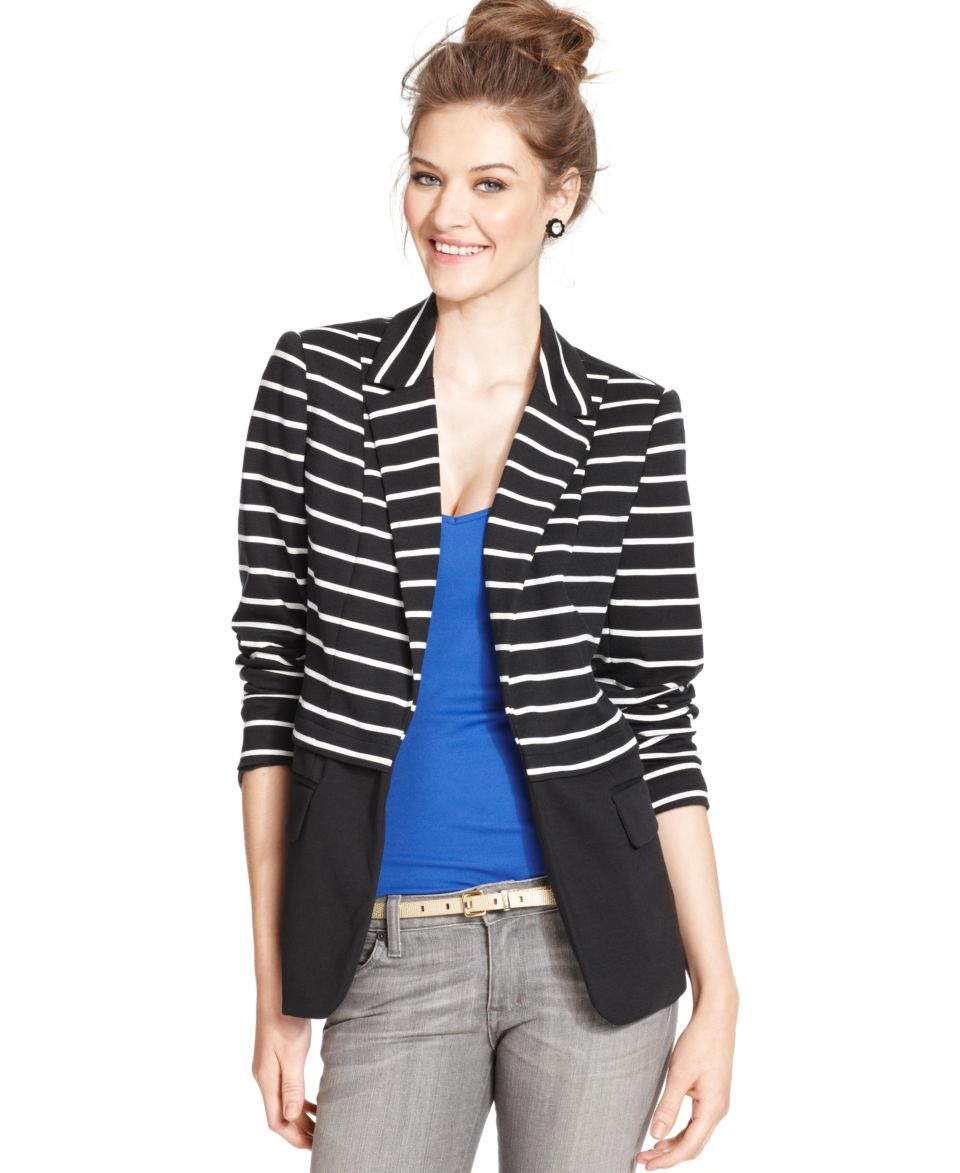 Le Suit Contrast Trim Blazer   Jackets & Blazers   Women