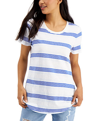 Cotton Striped T-Shirt, Created for Macy's