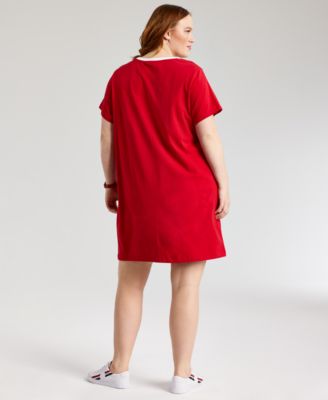 tommy hilfiger plus size t shirt dress