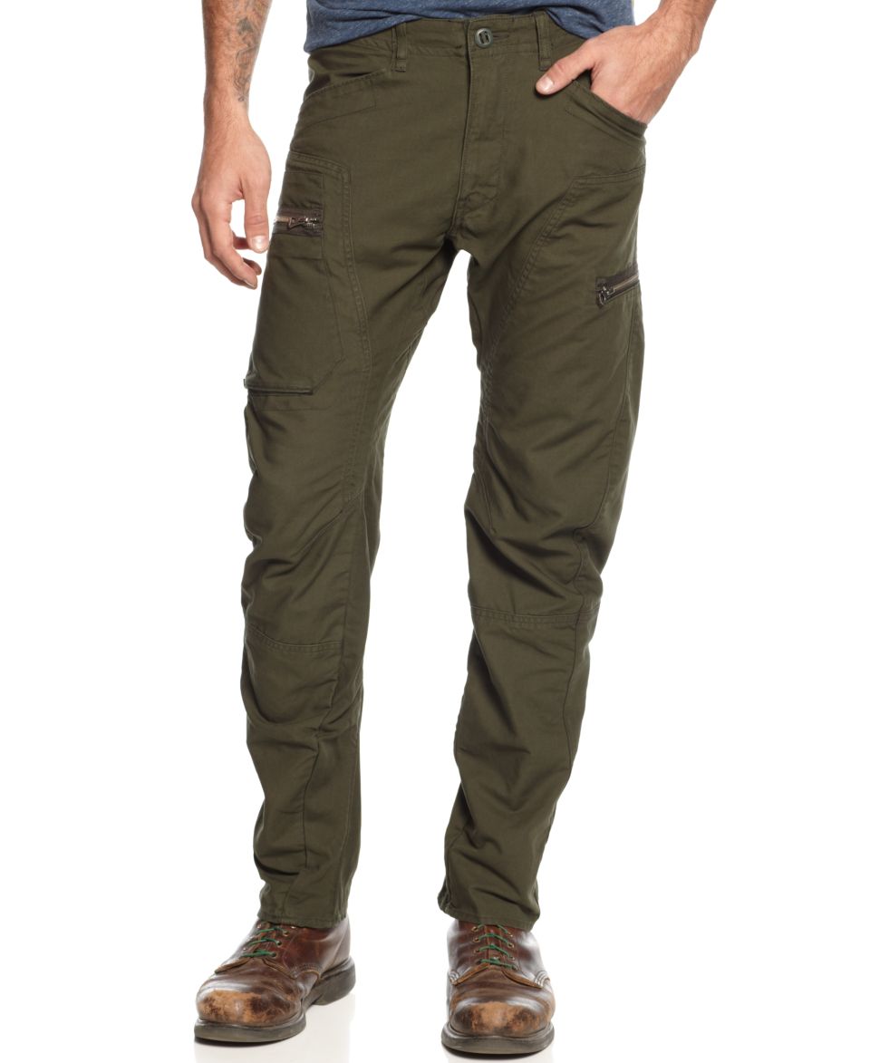 G Star Pants, Rovic Tapered Camouflage Print Cargo   Pants   Men