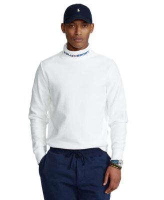 ralph lauren fleece mockneck pullover