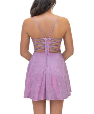 purple jacquard floral strappy back ruched bodycon dress