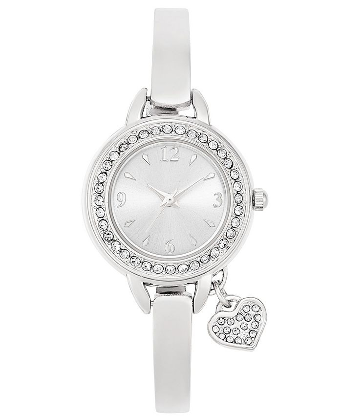 Charter Club Women S Heart Charm Bangle Bracelet Watch 26mm Created For Macy S Reviews Macy S