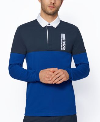 long sleeve hugo boss polo shirt