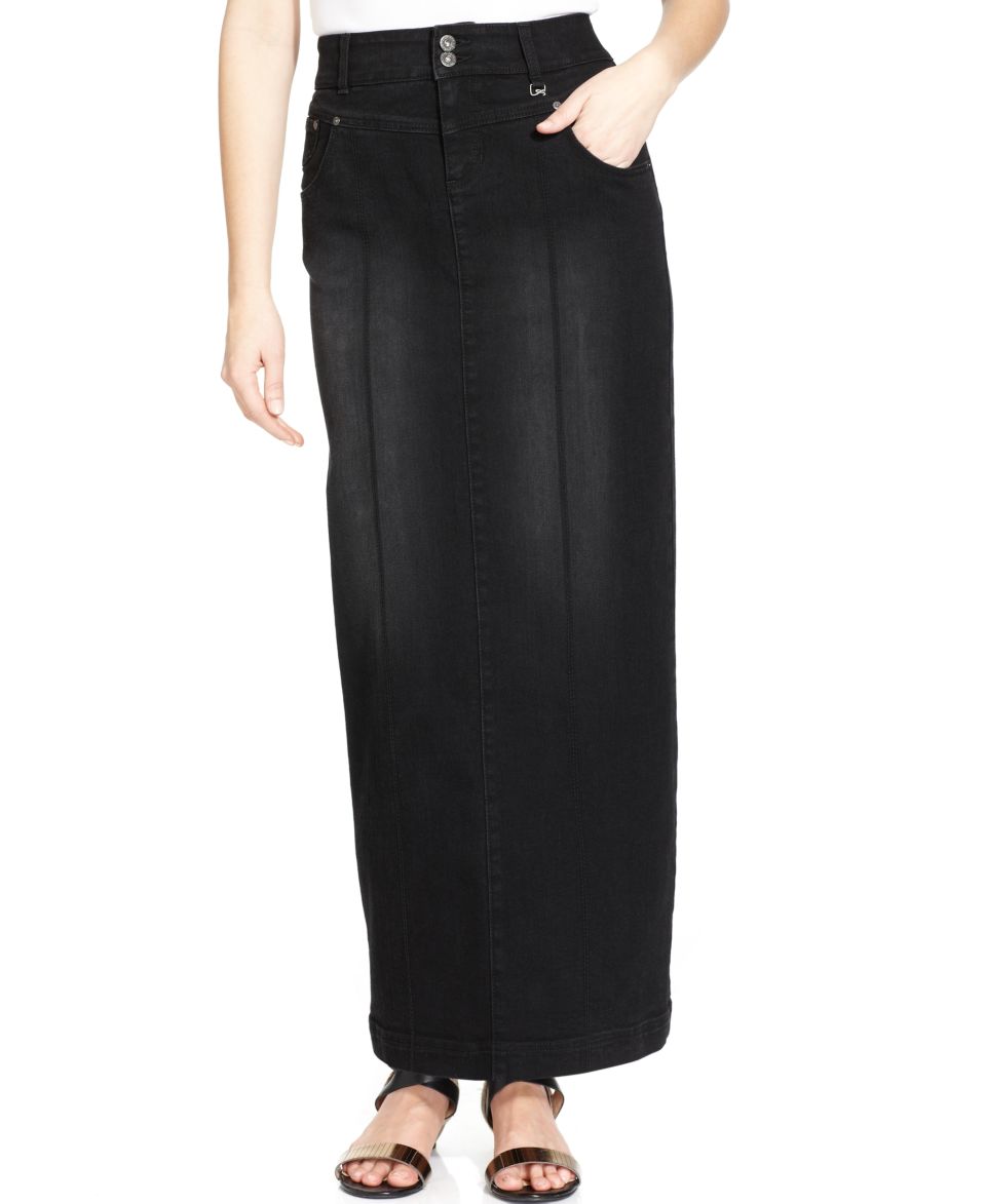 Style&co. Skirt, Denim Maxi, Rinse Wash   Skirts   Women