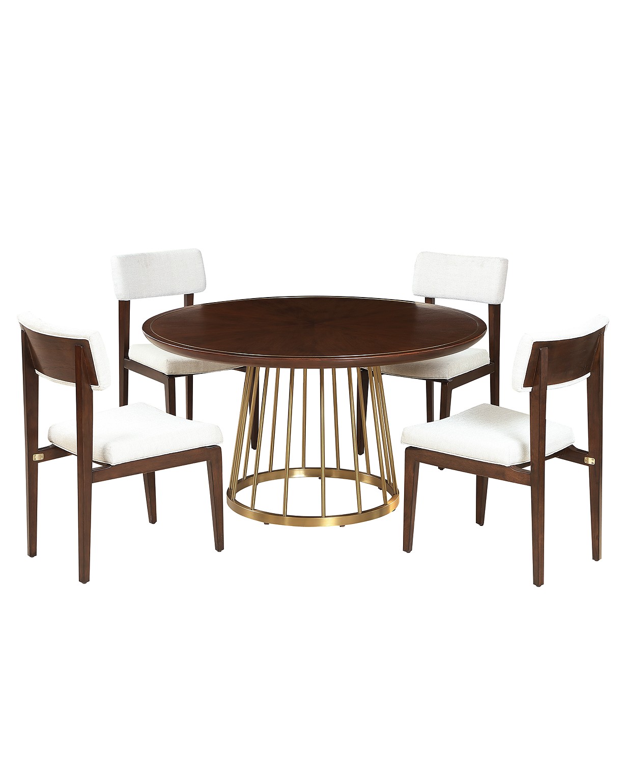 Nouveau 5pc Dining Set (Table & 4 Side Chairs)