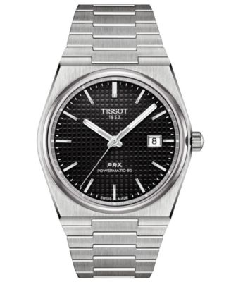Мужские швейцарские автоматические часы Tissot PRX Powermatic 80 с браслетом из нержавеющей стали 40 мм