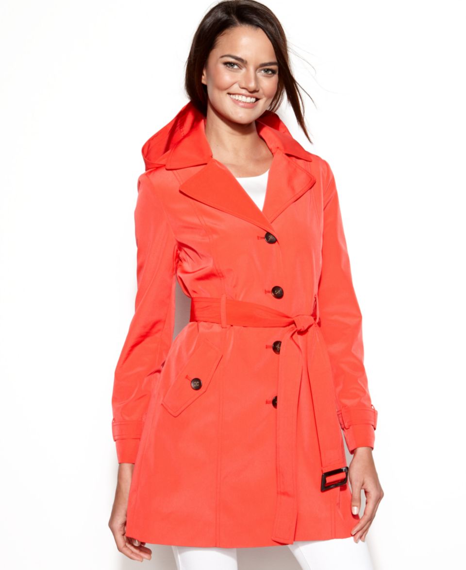 London Fog All Weather Hooded Trench Coat   Coats   Women