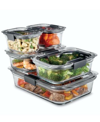 Rubbermaid Brilliance, 10 шт. Набор стеклянных контейнеров для хранения пищевых продуктов