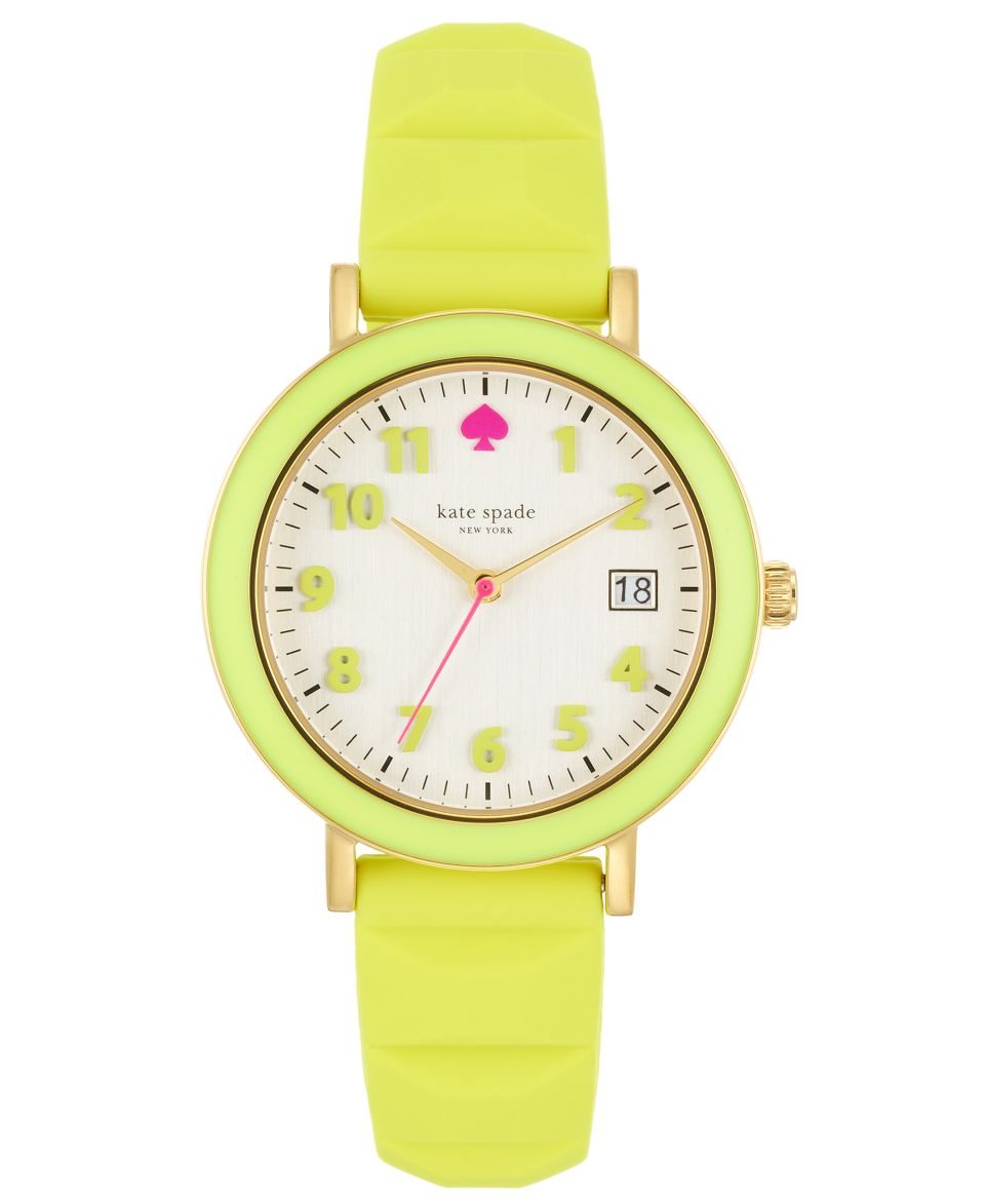 kate spade new york Womens Metro Pink Silicone Strap Watch 36mm 1YRU0415   Watches   Jewelry & Watches