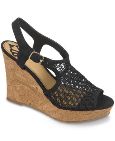 Fergalicious Koreene Platform Wedge Sandals - Lingerie - Women - Macy's