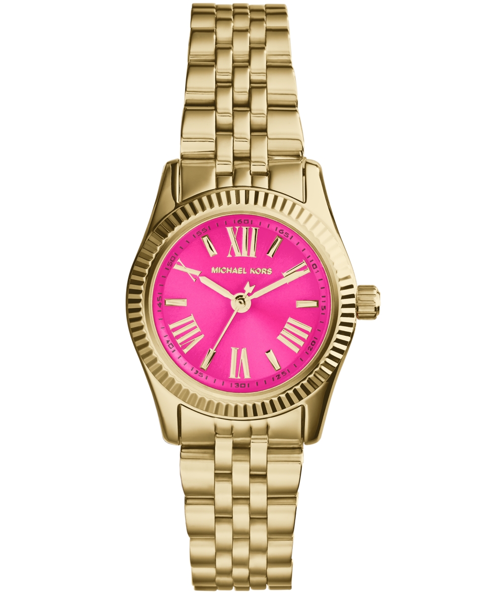 Michael Kors Womens Mini Lexington Gold Tone Stainless Steel Bracelet Watch 26mm MK3270   Watches   Jewelry & Watches