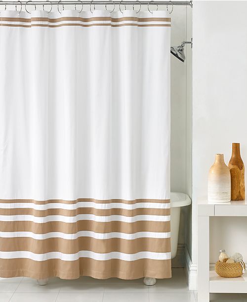 Hotel Collection Gradient Stripe Shower Curtain Reviews Shower Curtains Bed Bath Macy S