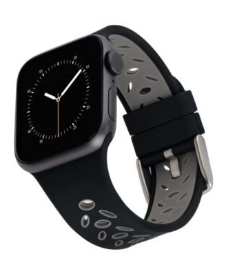 С черно-серым силиконовым спортивным ремешком, предназначенным для Apple Watch® 42 мм (серия 10) и 38/40/41 мм
